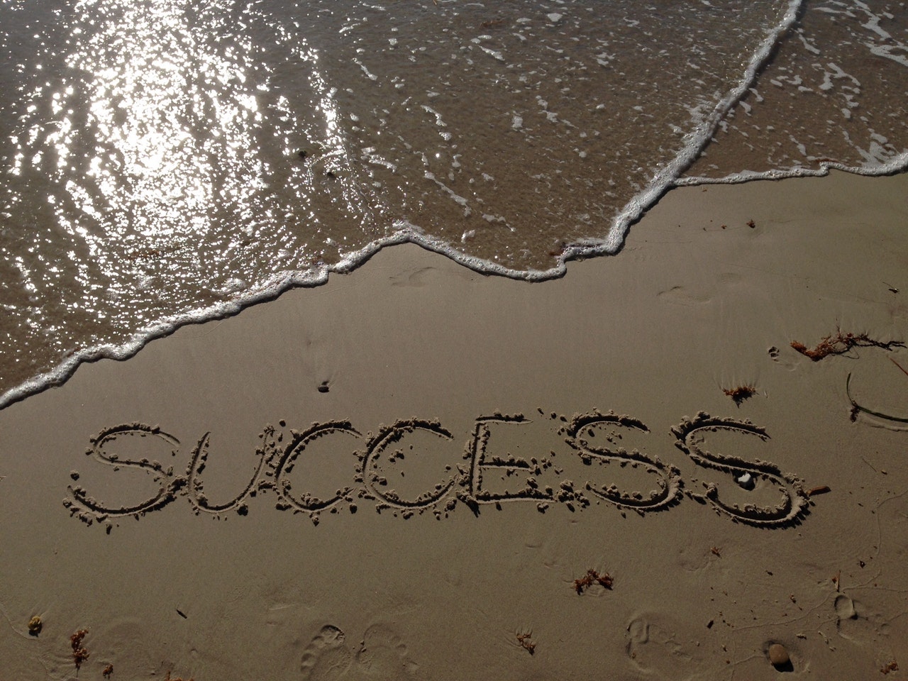 Sucess Writing on the Beach